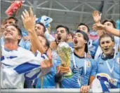  ?? AFP ?? Uruguay fans will be hopeful of another World Cup trophy.