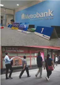  ?? BW FILE PHOTOS ?? METROBANK and BPI have set up fund-raising programs.