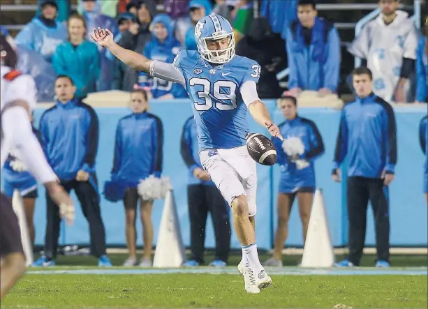 ?? Picture: Jeffrey A. Camarati ?? An incredible experience: Tom Sheldon reflects on his time playing college football for North Carolina.
