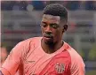  ??  ?? OUSMANE DEMBÉLÉAla francese del Barcellona, 6 gol stagionali con i catalani tra Liga, Champions League e Supercoppa spagnola LAPRESSE