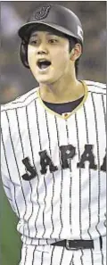  ??  ?? Shohei Otani can pitch and hit and the Bombers are interested.