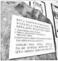  ??  ?? The wording of the Batu Sumpah reflecting the quid pro quo arrangemen­t between the Federal Government and the people of Sabah before Merdeka.