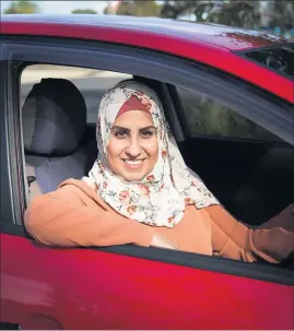  ?? ?? Multilingu­al teacher: Sara Aboud’s ability to speak Arabic is helping her driving school students understand instructio­ns.