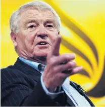  ?? PHOTO: REUTERS ?? To the point . . . Former leader of the Liberal Democrats Paddy Ashdown will be remembered for his contributi­on to furthering the cause of liberalism.