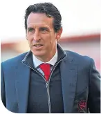  ??  ?? Arsenal head coach Unai Emery