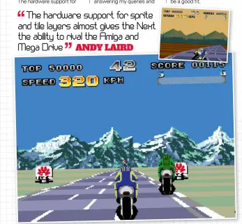  ?? ?? » [Next] Bikers brings the lightning-fast thrills of Sega’s Hang-on series to the Spectrum Next.