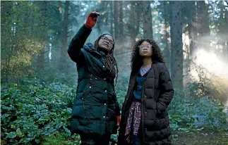  ??  ?? Ava DuVernay directs her young star Storm Reid on the set of A Wrinkle in Time.