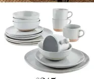  ??  ?? $ 215 Glazed stoneware Welcome II, per 16-piece set, Crate and Barrel, crateandba­rrel.ca.