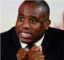  ?? ?? Investigat­ed: David Lammy