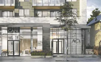 ?? ?? Ace, located in the heart of Commercial Drive, will feature 61 homes of one, two and three bedrooms.