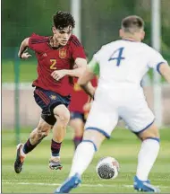  ?? FOTO: SEFUTBOL ?? Héctor Fort, con España Sub-19 Tres partidos