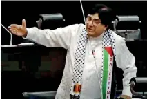  ?? ?? Parliament­arian Dilan Perera: Powerful voice for the Palestinia­n cause