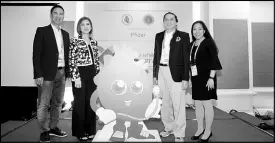  ??  ?? Photo shows (from left) Dr. Alberto Atilano, president, Philippine Society of Hypertensi­on; Jing Castañeda, news anchor, ABS-CBN Integrated News and Current Affairs; Dr. Jorge Sison, president, Philippine Heart Associatio­n, and Dr. Grace Brizuela,...