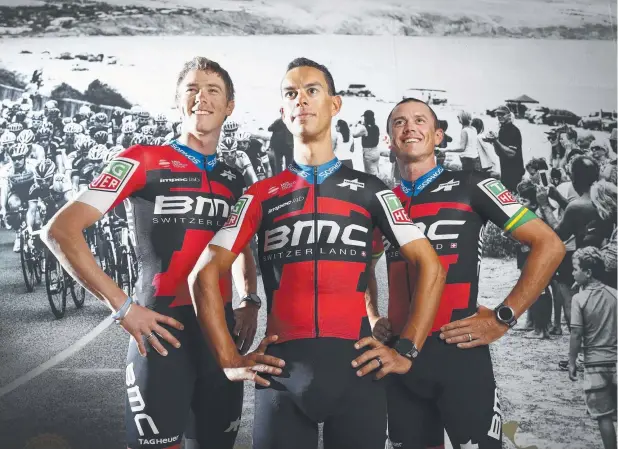  ??  ?? LOADED: BMC can now boast three past winners of the race in Rohan Dennis, Richie Porte and Simon Gerrans. Picture: SARA REED