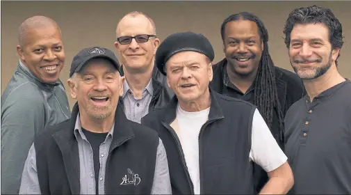  ??  ?? HOMETOWN GIG: The Average White Band is playing gigs on consecutiv­e nights, the first at Rewind, but Alan Gorrie, fourth from left, says they will be very different.