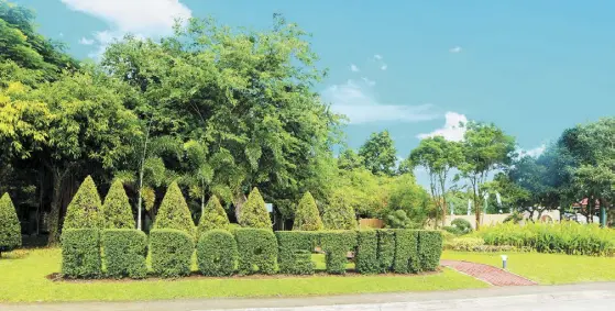  ?? ?? Camella Quezon's Arboretum offers solitude for homeowners who want to medidate or simply get lost in their favorite book.