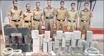  ??  ?? The Dehiwala police carried out the raid