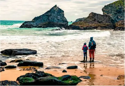  ??  ?? Watching the ebb and flow of the sea can prove mesmerisin­g, but beach lovers should always be mindful of an incoming tide and make sure it does not cut off their exit point.