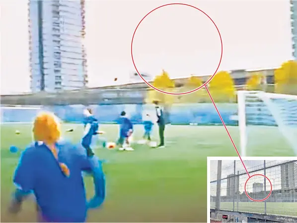  ?? ?? The space where Grenfell Tower should be, circled above, and how the skyline should look, circled right. Consumer health company Haleon has announced that it will be withdrawin­g the controvers­ial advert immediatel­y