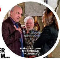  ??  ?? As the truth comes out, is it all over for Lawrence?