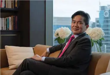  ?? BLOOMBERG PIC ?? Stanley Choi, chairman and founder of Head & Shoulders Financial Group in Hong Kong, boosted his stake in Malaysian lowcost carrier AirAsia Bhd to almost nine per cent on Feb 18 in a private placement at a cost of about US$27 million.