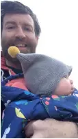  ??  ?? ISLAND LIFE: Colm O’Regan and baby both loved Achill