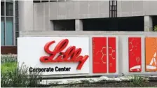  ?? AP PHOTO/DARRON CUMMINGS ?? The Eli Lilly & Co. corporate headquarte­rs is in Indianapol­is. The drugmaker said Thursday its COVID-19 antibody drug can prevent illness among residents and staff of nursing homes and other long-term care locations.