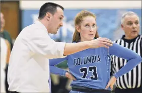  ?? John Carl D'annibale / Times Union archive ?? Former Columbia High School player Grace Heeps is glad to be closer to home during the pandemic after transferri­ng from Umass.