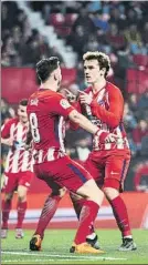  ?? GETTY ?? Saúl y Griezmann celebrando el quinto