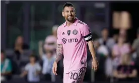  ?? America. Photograph: Megan Briggs/Getty Images ?? Lionel Messi could miss up to a fifth of Inter Miami’s games this season due to the Copá