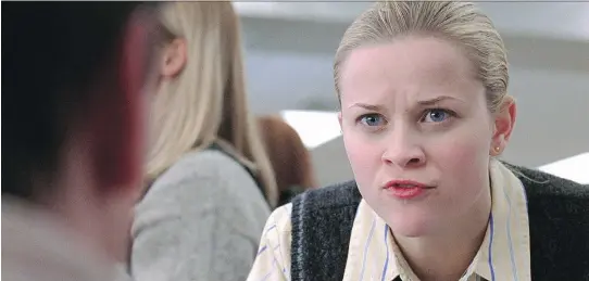  ??  ?? Reese Witherspoo­n stars as an overachiev­ing student caught up in the race for class president in the 1999 movie Election.