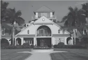  ??  ?? Top, Hunter Harrison when he was still with Canadian National Railway; above, the barn at Harrison’s palatial Florida horse farm; left, The Modern at MoMA in New York City where Bill Ackman and Hunter Harrison sealed a deal on Canadian Pacific; below, Bill Ackman and Hunter Harrison in 2012 during the Canadian Pacific proxy fight.