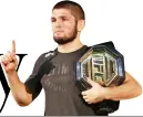  ??  ?? UFC star Khabib Nurmagomed­ov has been awarded a Dubai Star, which is set to be unveiled on the Dubai Walk of Fame in October.