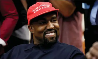  ?? Photograph: Kevin Lamarque/Reuters ?? Kanye West smiles during a meeting with Donald Trump in October 2018.