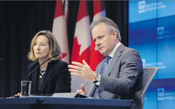  ?? DAVID KAWAI/BLOOMBERG FILES ?? The finance committee rarely holds Bank of Canada governor Stephen Poloz and senior deputy governor Carolyn Wilkins accountabl­e, writes Kevin Carmichael.