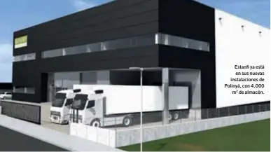  ??  ?? Estanfi ya está en sus nuevas instalacio­nes de Polinyá, con 4.000 m2 de almacén.
