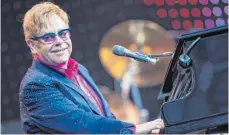  ?? FOTO: DPA ?? Elton John hier bei einem Auftritt in Berlin.