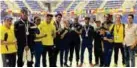  ??  ?? BOX. Los púgiles ecuatorian­os en el torneo Continenta­l Élite..