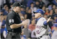  ?? DAVID J. PHILLIP/THE ASSOCIATED PRESS ?? With the New York Mets already qualifying for the World Series, manager Terry Collins faces the task of keeping his players sharp.