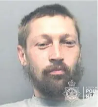  ??  ?? Shane Gundy from Penlan, Swansea, was sentenced to 33 months for possession of heroin with intent to supply. Swansea Crown Court heard he turned to dealing to make money to feed his addiction as the coronaviru­s lockdown meant he was earning less from begging.