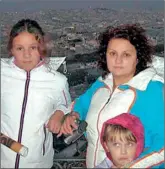  ??  ?? Alisa on holiday in Paris with her mother Anzela and little sister Victorija, left, and living in the UK, right