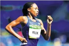  ?? EPA ?? Wegen Schwangers­chaft: Allyson Felix hatte Streit mit Nike.