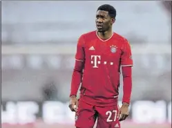  ?? FOTO: GETTY ?? David Alaba, defensa del Bayern de Múnich, acaba contrato