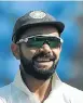  ??  ?? A little worried Virat Kohli, captain of India, asked for greener pitches in the series against
Sri Lanka