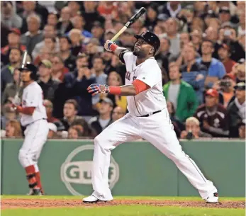  ?? DAVID BUTLER II, USA TODAY SPORTS ?? Designated hitter David Ortiz and the Red Sox are trying to hold off the Orioles and the Blue Jays in the American League East. Boston is hosting the Yankees in a four-game series.