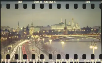  ??  ?? This panoramic view of the Kremlin beside the Moskva was shot on 35mm using the Lubikin adapter