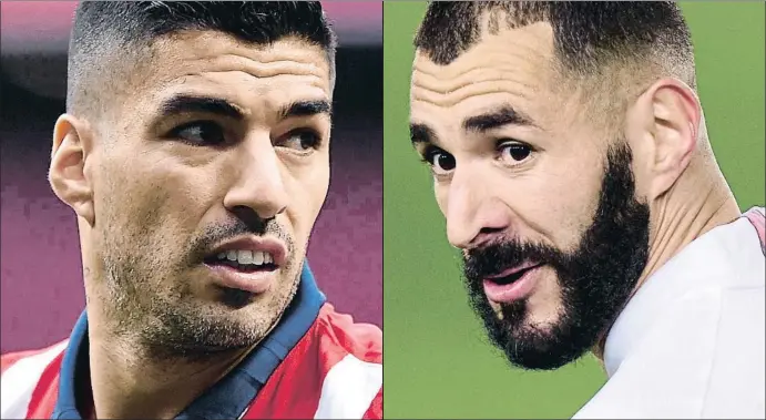  ?? DENIS DOYLE / GETTY QUALITY SPORT IMAGES / GETTY ?? Luis Suárez vol conquerir la seva cinquena Lliga espanyola
Karim Benzema, la referència absoluta del Madrid en atac