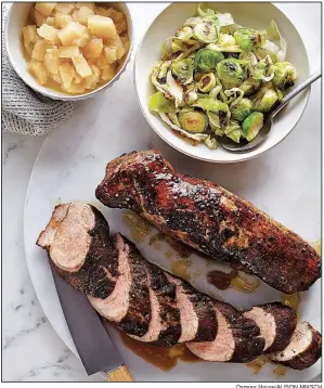  ?? Oxmoor House/ALISON MIKSCH ?? Honey-Glazed Pork Tenderloin