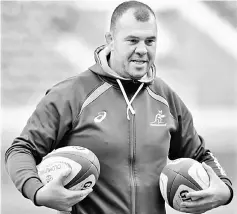  ??  ?? Michael Cheika gestures during a training session at Twickenham Stadium in southwest London ahead of the autumn internatio­nal rugby union test match between England and Australia in this Nov 17 file photo. — AFP photo
