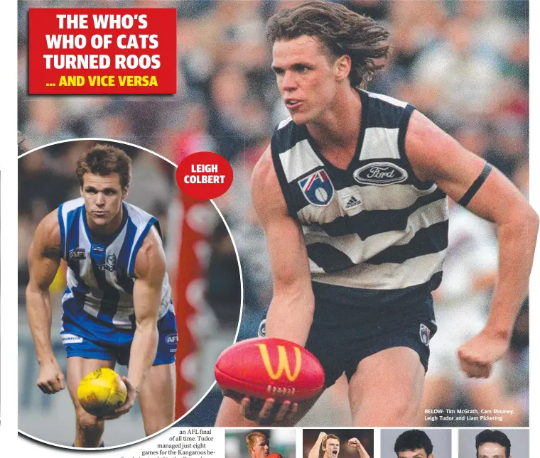  ??  ?? BELOW: Tim McGrath, Cam Mooney, Leigh Tudor and Liam Pickering